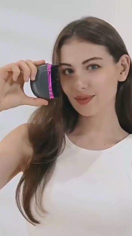 Cepillo Alisador de Cabello Inalámbrico Portátil – Peinado Rápido y Suave